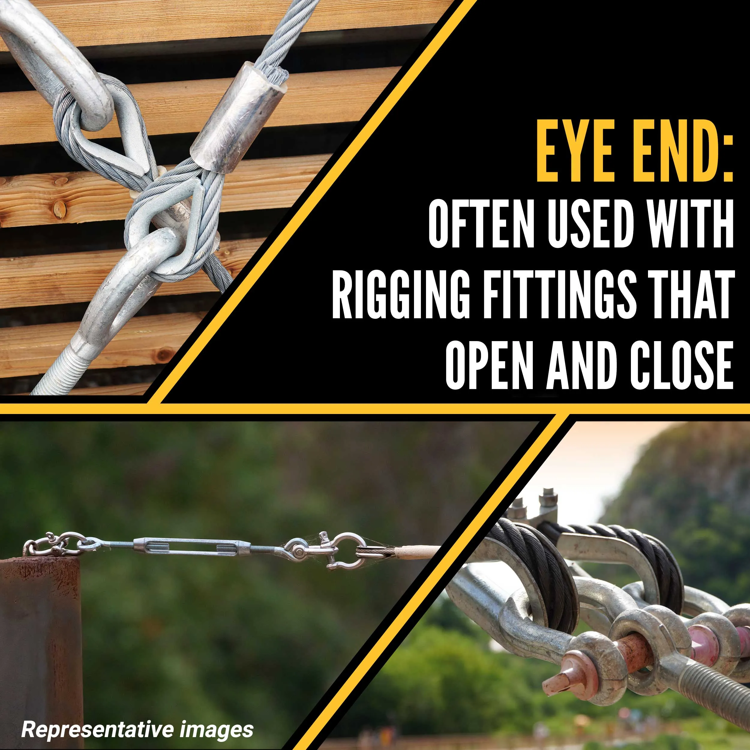 1" x 24" Eye & Eye Galvanized Turnbuckle