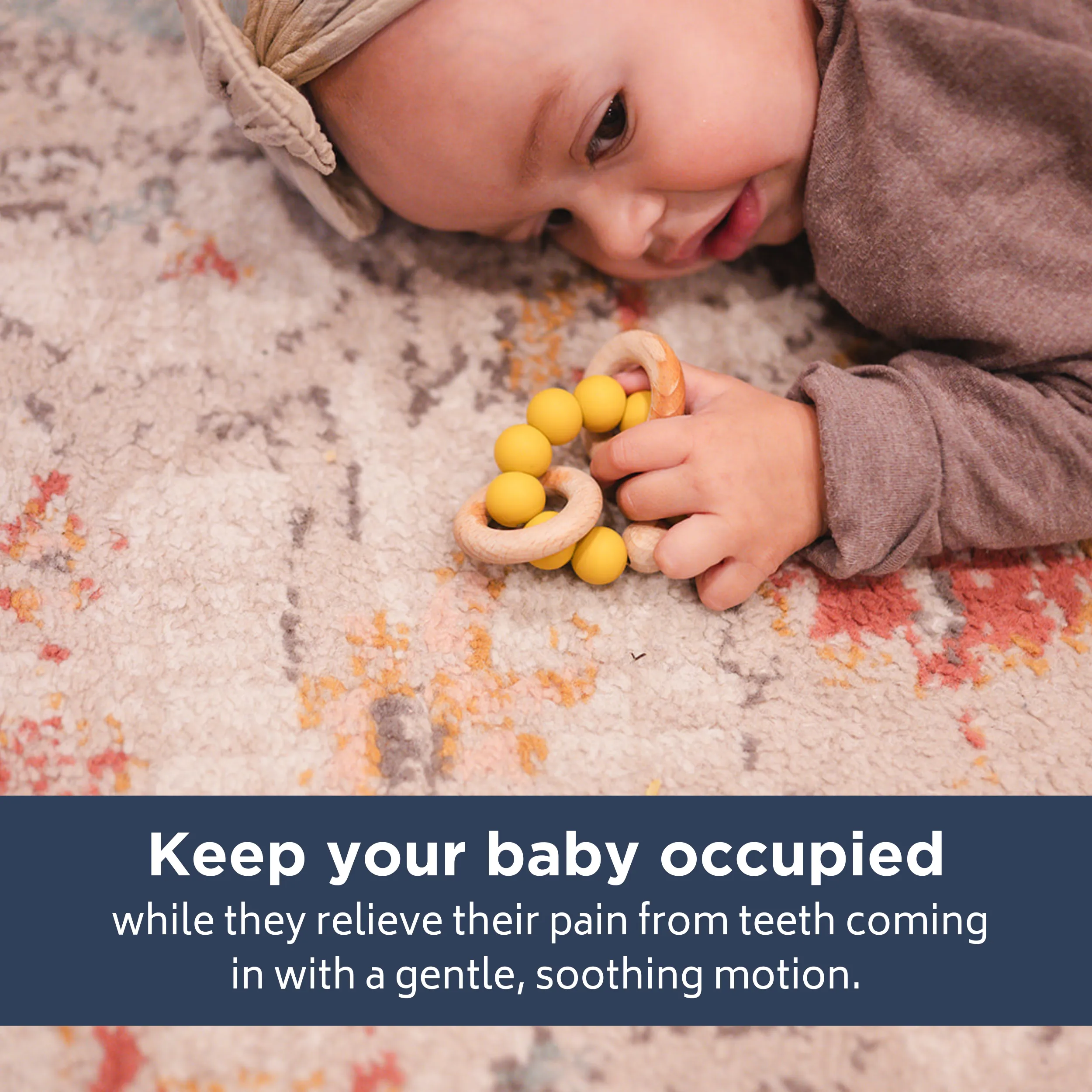 Babeehive Goods Mustard Teething Ring