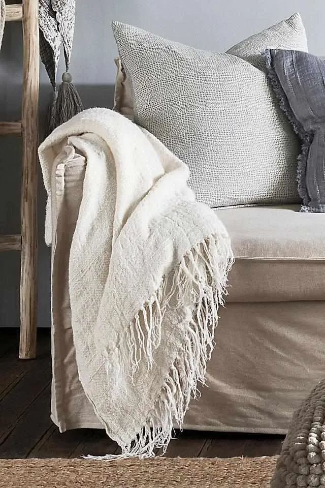 Bedouin oversized throw 200 x 140 Ivory