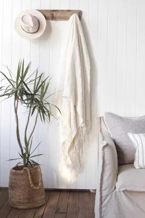 Bedouin oversized throw 200 x 140 Ivory
