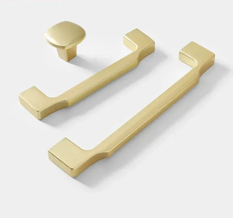 Brushed Copper Cabinet Handles Furniture Pulls