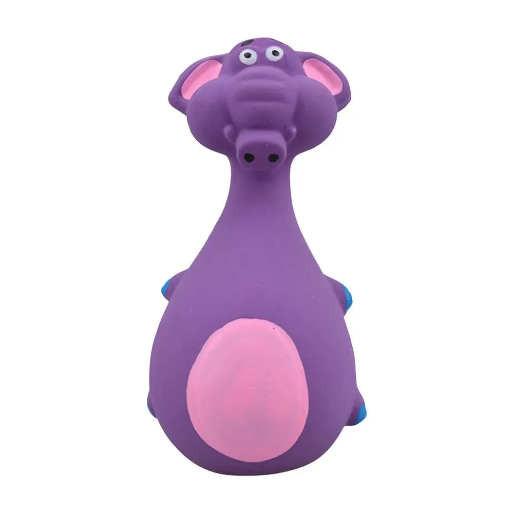 Dog Latex Toys | Sound Squeaky Elephant and Cow Animal Chew Toys | Bite Resistant Rubber Vocal Toys for Small and Large Dogs | Interactive Pet Toys