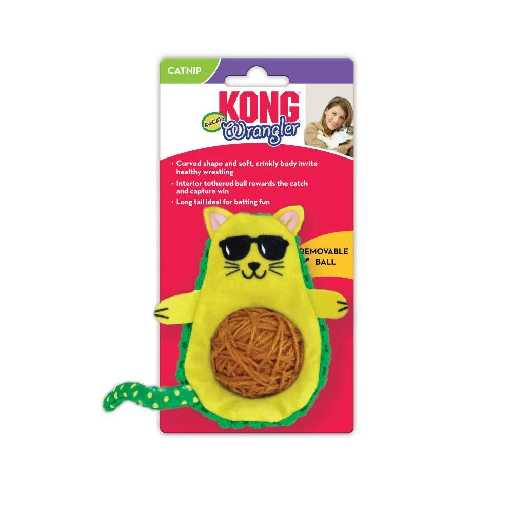 Kong Cat Toy Wrangler Avocado