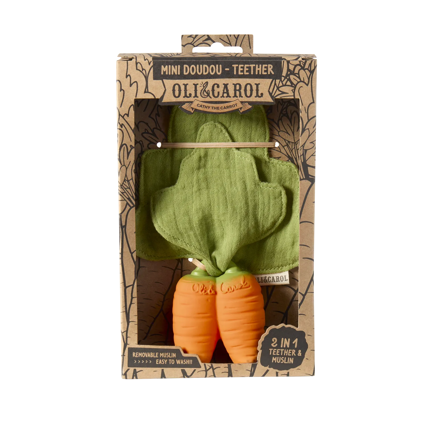 Mini Doudou Teether | Cathy The Carrot
