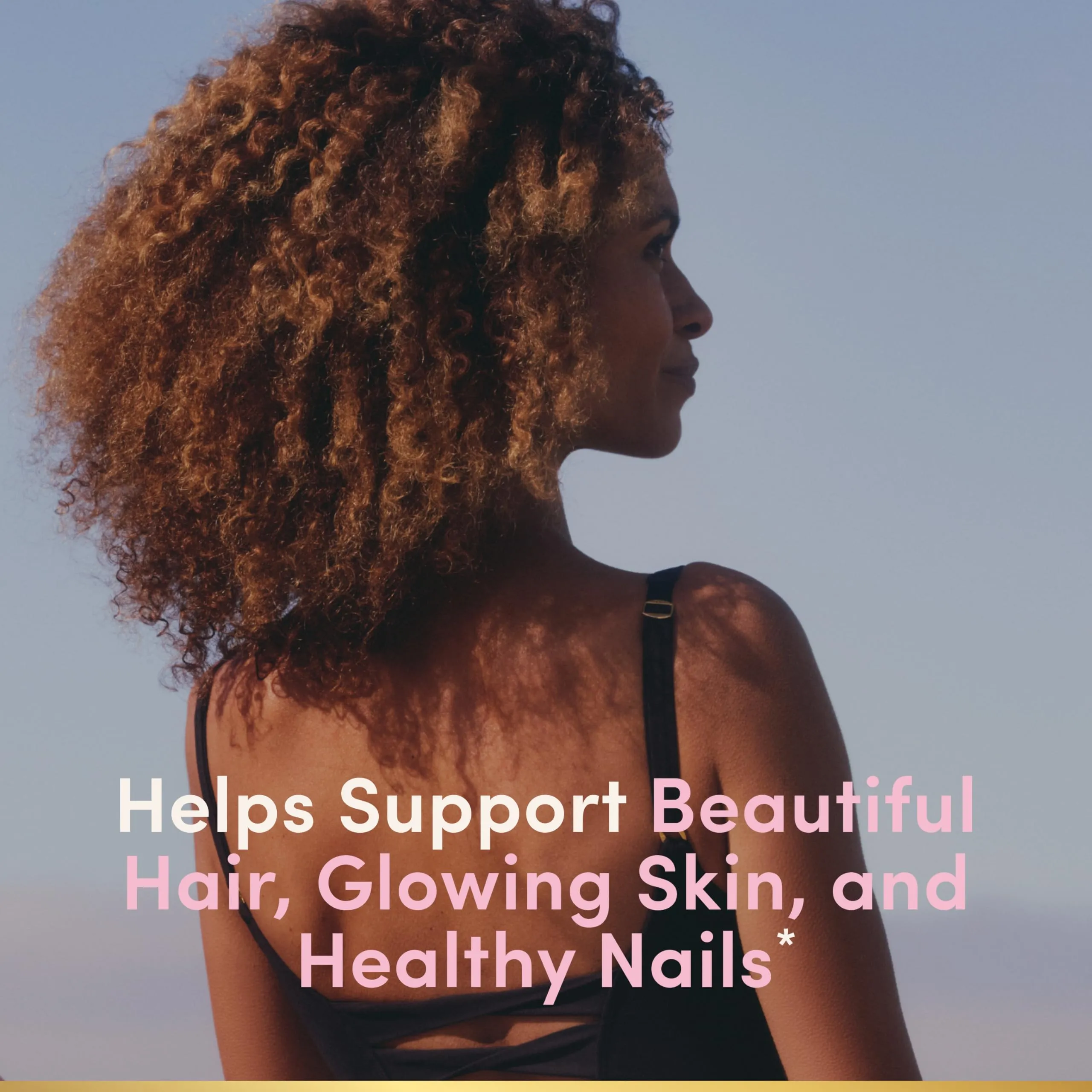 Nature's Bounty Optimal Solutions Advanced Hair, Skin and Nails Pectin Gummies, 2X Biotin Per Serving, No Stick Gummy, Vegetarian Formula, Strawberry Flavor, 200 ct, 100 Total Servings