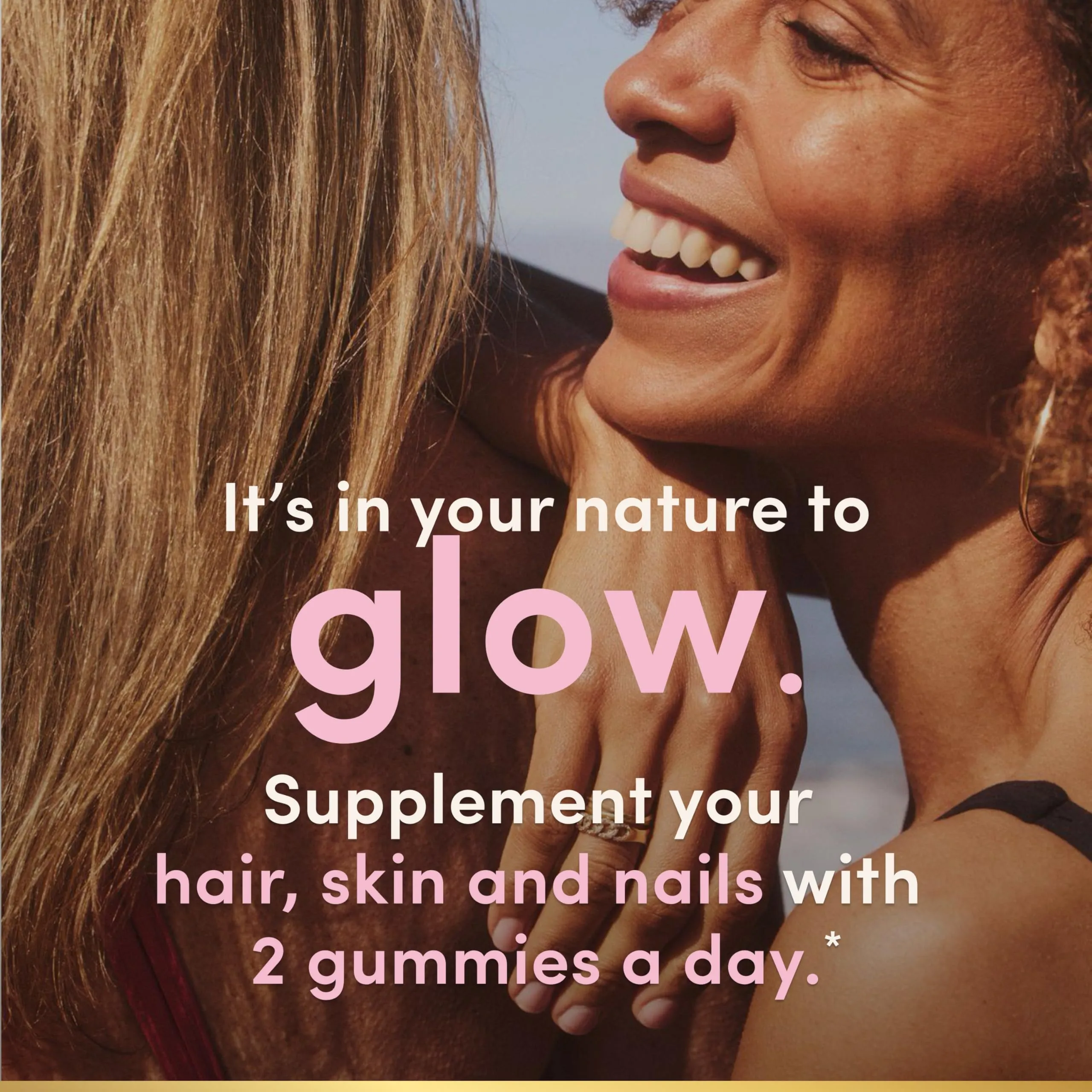 Nature's Bounty Optimal Solutions Advanced Hair, Skin and Nails Pectin Gummies, 2X Biotin Per Serving, No Stick Gummy, Vegetarian Formula, Strawberry Flavor, 200 ct, 100 Total Servings