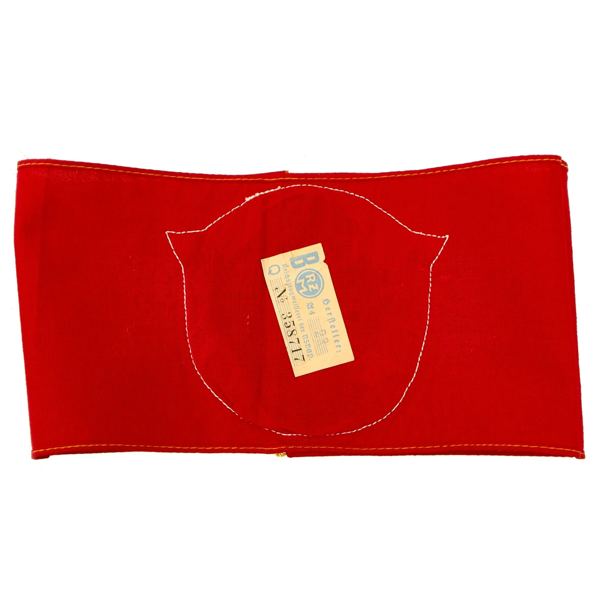 Original German WWII Unissued NSKK National Socialist Motor Corps Member Armband with RZM Tag