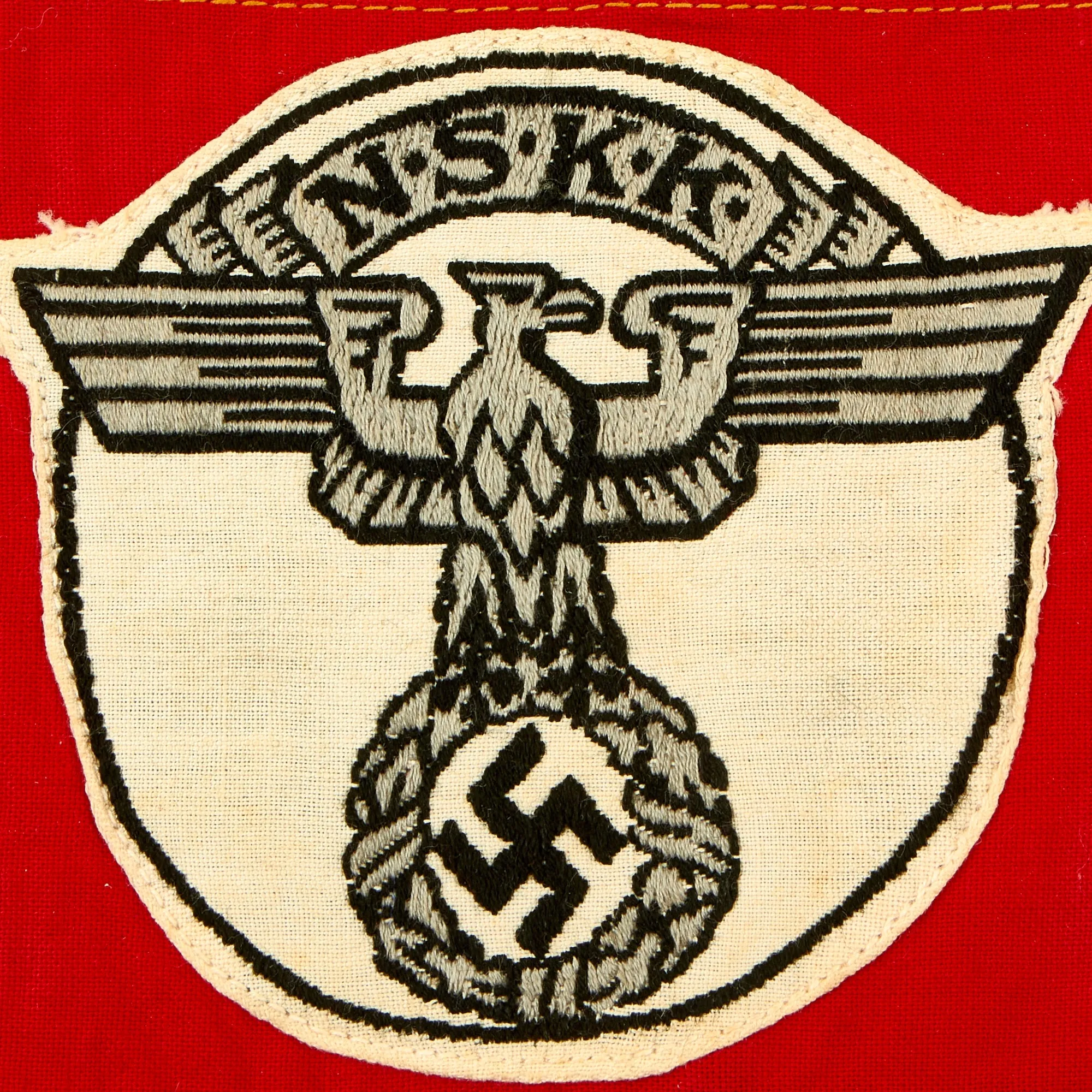 Original German WWII Unissued NSKK National Socialist Motor Corps Member Armband with RZM Tag