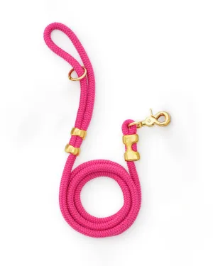PF x The Foggy Dog - Marine Rope Dog Leash - Hot Pink