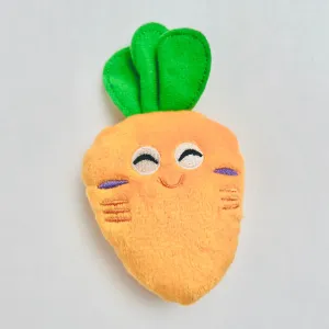 Squeaky Plush Dog Toys, Teeth Grinding & Training - Carrot