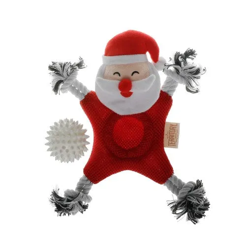 Territory Santa 2-In-1 Mesh Dog Toy