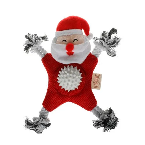 Territory Santa 2-In-1 Mesh Dog Toy