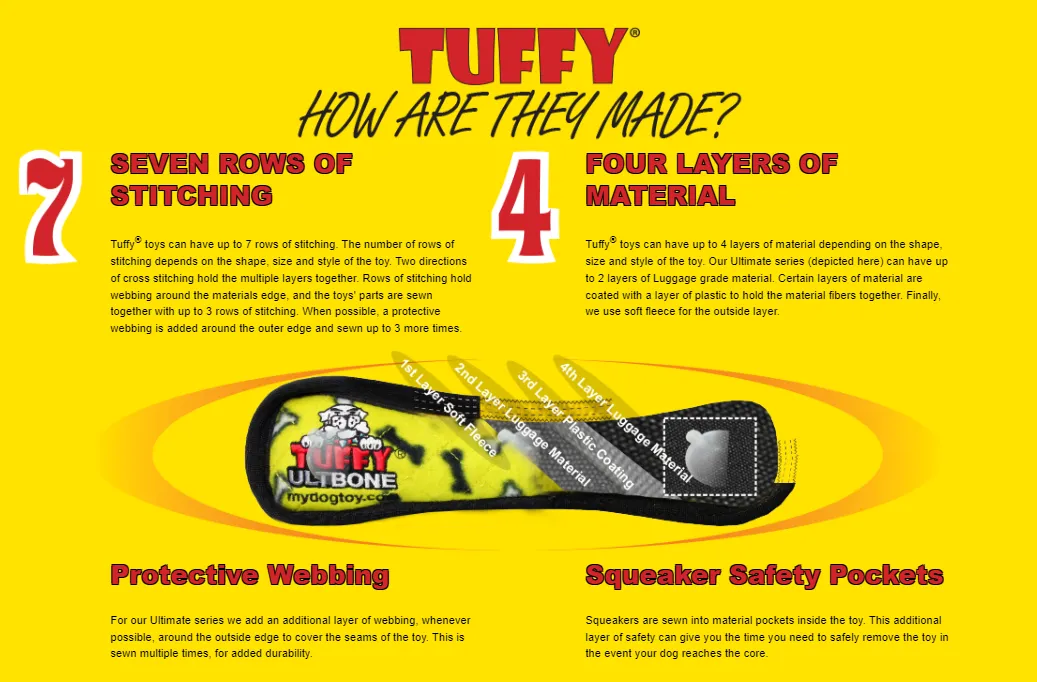 Tuffy® JR: Jr. Odd Ball Yellow