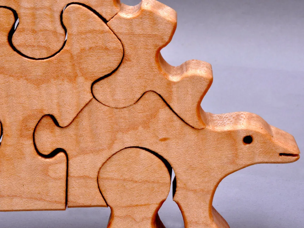 Wooden Stegosaurus Puzzle